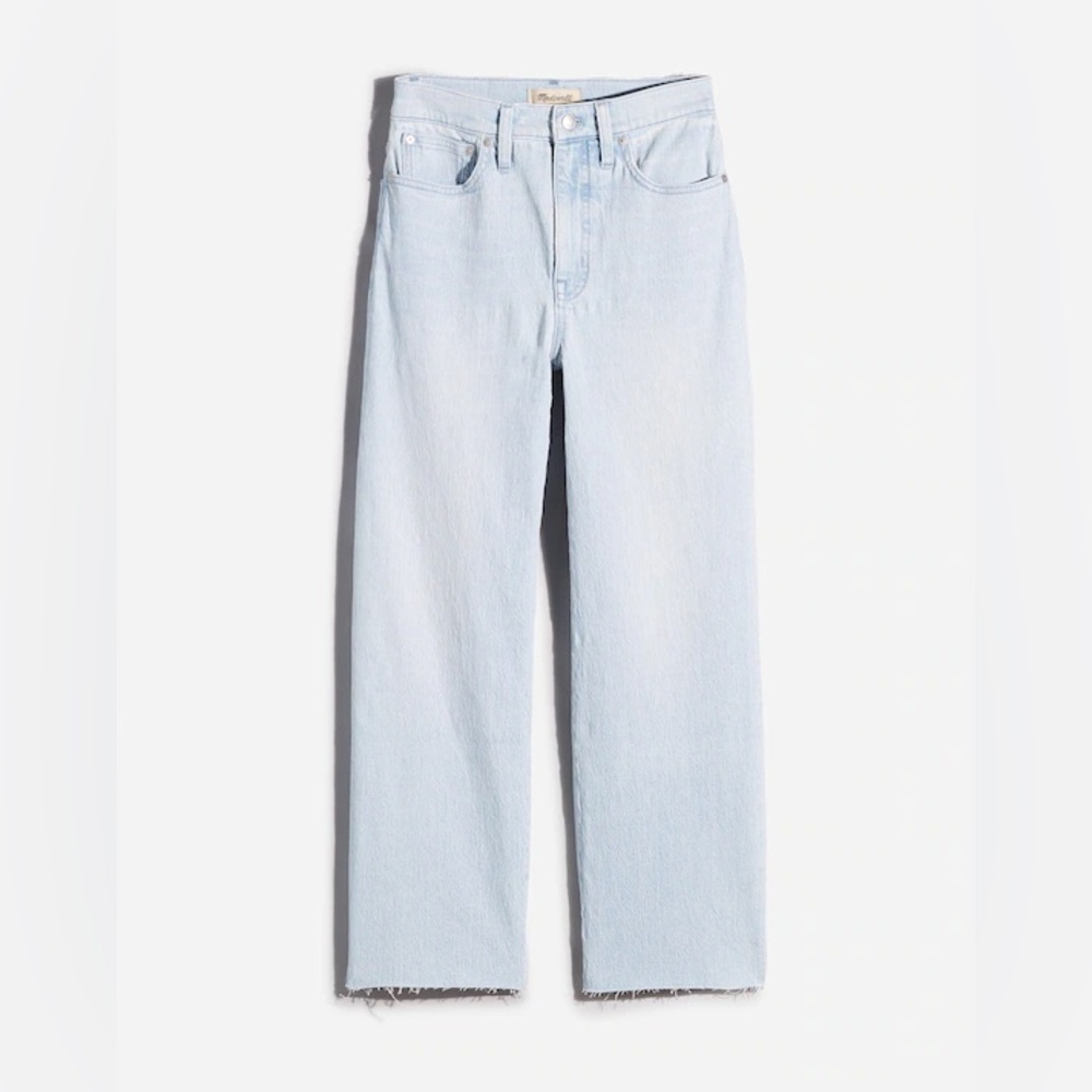 Madewell The Perfect Vintage Wide-Leg Crop Jean, Ward Wash, size 23